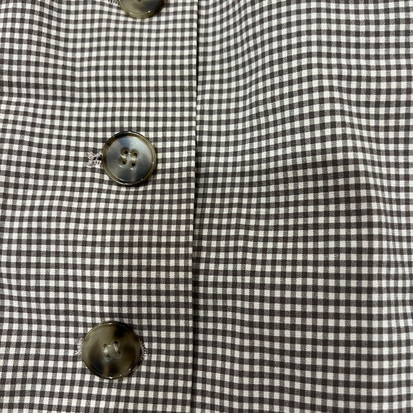 Theory - brown gingham tube mini dress - Size 2 - Picture 3 of 3